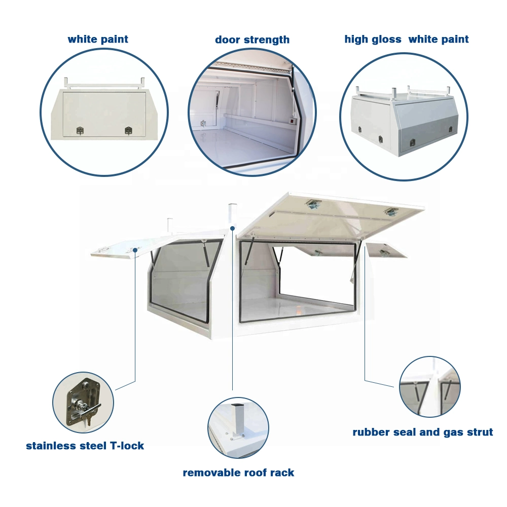 Aluminum Ute Canopy Chest and Roller Tool Box with Tools