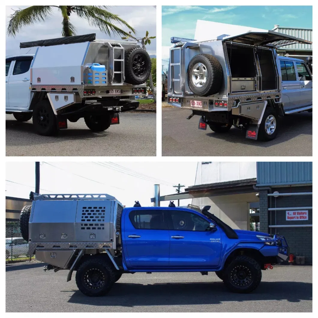 700mm Ute Canopy Aluminum Toolbox Dog Boxes Aluminum Box for Truck Ute/ATV/Trailer