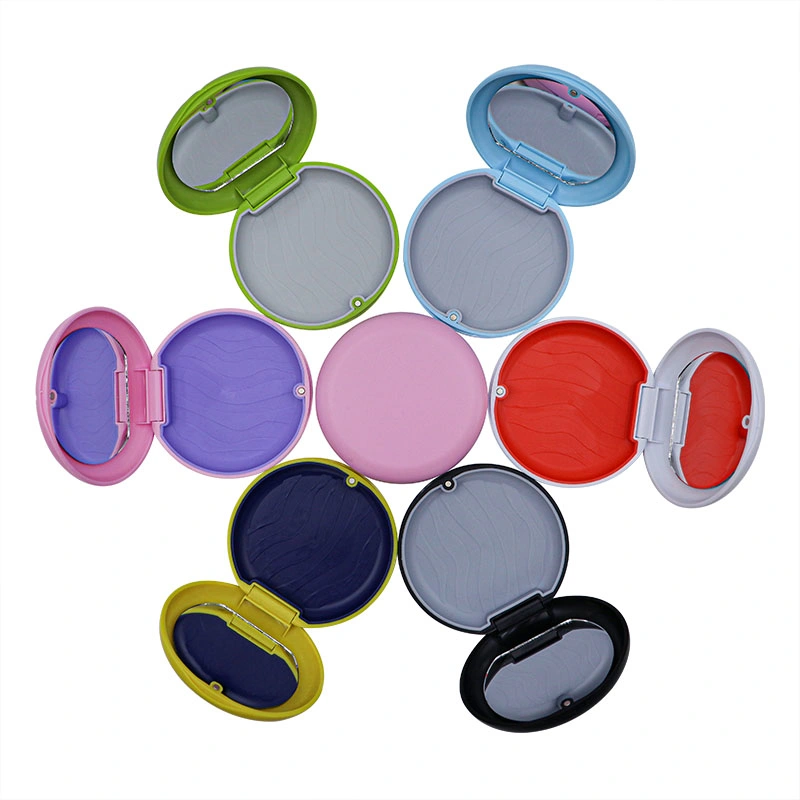 High Quality Colorful Dental Retainer Box ABS Rubber Denture Case