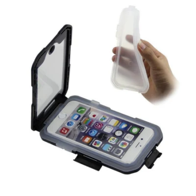 Capa de celular ABS rígida transparente à prova de água para iPhone
